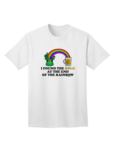 End Of The Rainbow Text - Premium Adult T-Shirt Collection-Mens T-shirts-TooLoud-White-Small-Davson Sales