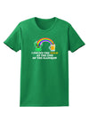 End Of The Rainbow Text Womens Dark T-Shirt-TooLoud-Kelly-Green-X-Small-Davson Sales