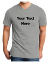 Enter Your Own Words Customized Text Adult V-Neck T-shirt-Mens V-Neck T-Shirt-TooLoud-HeatherGray-Small-Davson Sales