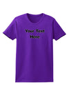 Enter Your Own Words Customized Text Womens Dark T-Shirt-TooLoud-Purple-X-Small-Davson Sales