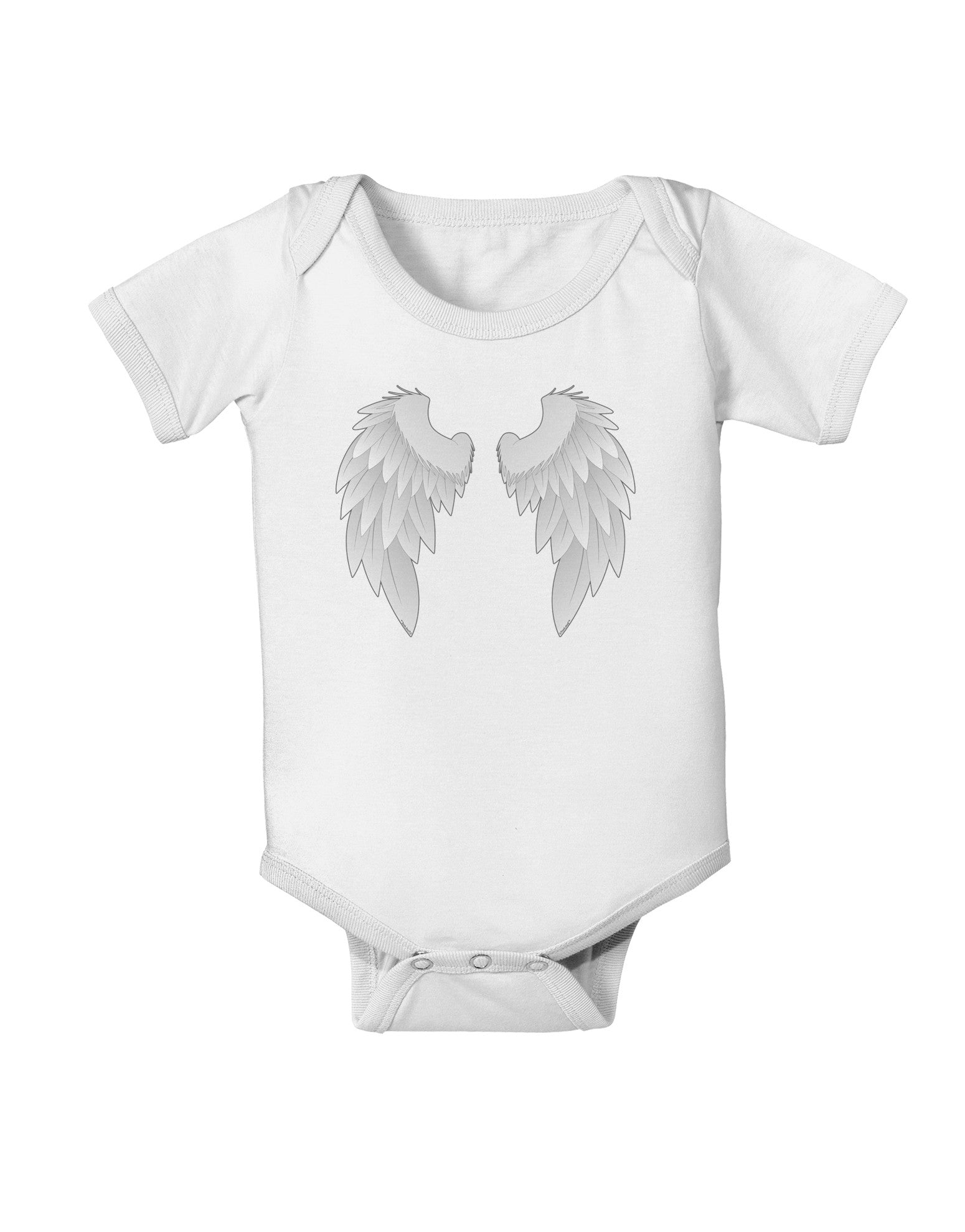 Epic Angel Wings Design Baby Romper Bodysuit-Baby Romper-TooLoud-White-06-Months-Davson Sales