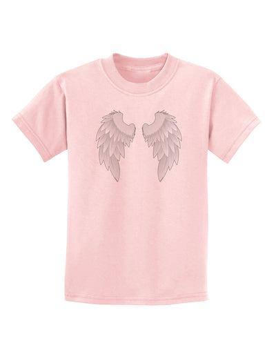 Epic Angel Wings Design Childrens T-Shirt-Childrens T-Shirt-TooLoud-PalePink-X-Small-Davson Sales