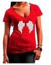 Epic Angel Wings Design Juniors V-Neck Dark T-Shirt-Womens V-Neck T-Shirts-TooLoud-Red-Juniors Fitted Small-Davson Sales