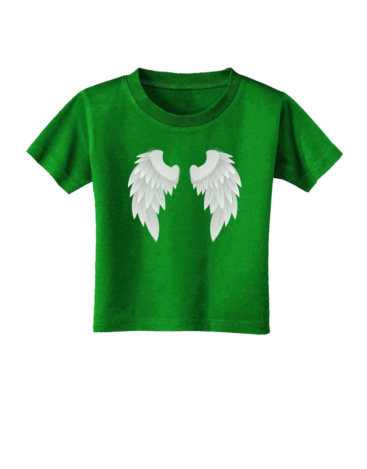 Epic Angel Wings Design Toddler T-Shirt Dark-Toddler T-Shirt-TooLoud-Clover-Green-2T-Davson Sales