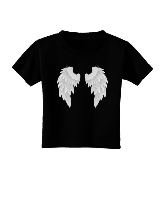Epic Angel Wings Design Toddler T-Shirt Dark-Toddler T-Shirt-TooLoud-Black-2T-Davson Sales