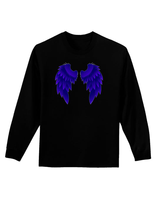 Epic Dark Angel Wings Design Adult Long Sleeve Dark T-Shirt-TooLoud-Black-Small-Davson Sales