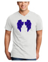 Epic Dark Angel Wings Design Adult V-Neck T-shirt-Mens V-Neck T-Shirt-TooLoud-White-Small-Davson Sales