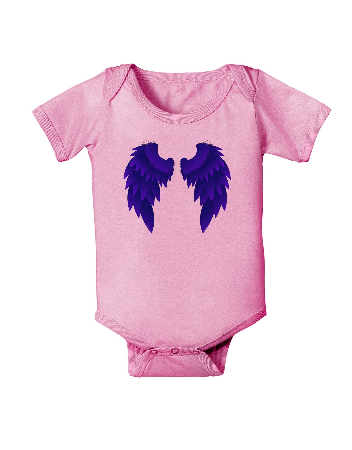 Epic Dark Angel Wings Design Baby Romper Bodysuit-Baby Romper-TooLoud-Light-Pink-06-Months-Davson Sales