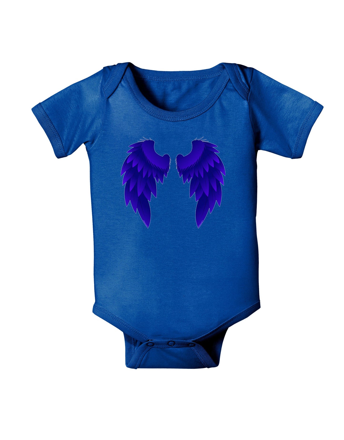 Epic Dark Angel Wings Design Baby Romper Bodysuit Dark-Baby Romper-TooLoud-Royal-Blue-06-Months-Davson Sales