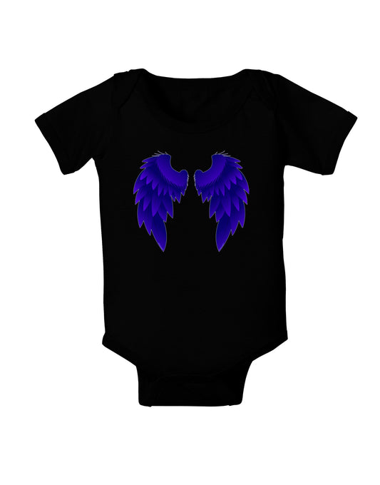 Epic Dark Angel Wings Design Baby Romper Bodysuit Dark-Baby Romper-TooLoud-Black-06-Months-Davson Sales