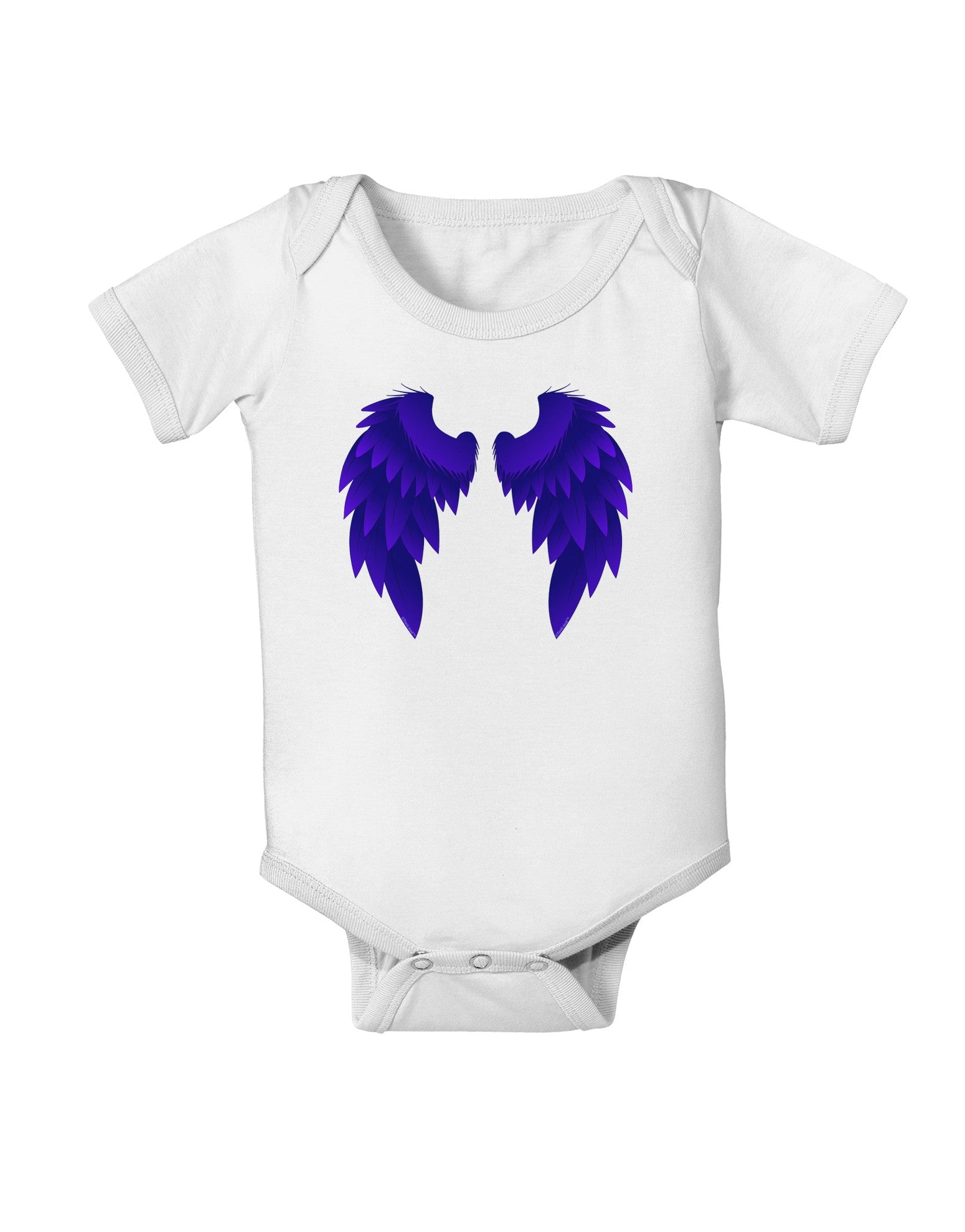 Epic Dark Angel Wings Design Baby Romper Bodysuit-Baby Romper-TooLoud-White-06-Months-Davson Sales