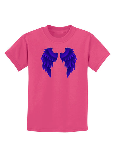 Epic Dark Angel Wings Design Childrens Dark T-Shirt-Childrens T-Shirt-TooLoud-Sangria-X-Small-Davson Sales