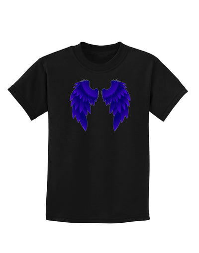 Epic Dark Angel Wings Design Childrens Dark T-Shirt-Childrens T-Shirt-TooLoud-Black-X-Small-Davson Sales