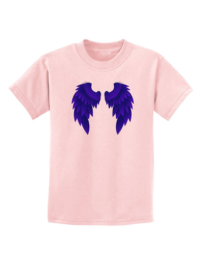 Epic Dark Angel Wings Design Childrens T-Shirt-Childrens T-Shirt-TooLoud-PalePink-X-Small-Davson Sales