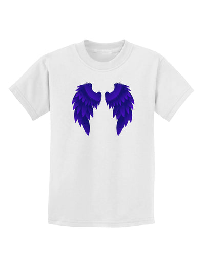 Epic Dark Angel Wings Design Childrens T-Shirt-Childrens T-Shirt-TooLoud-White-X-Small-Davson Sales