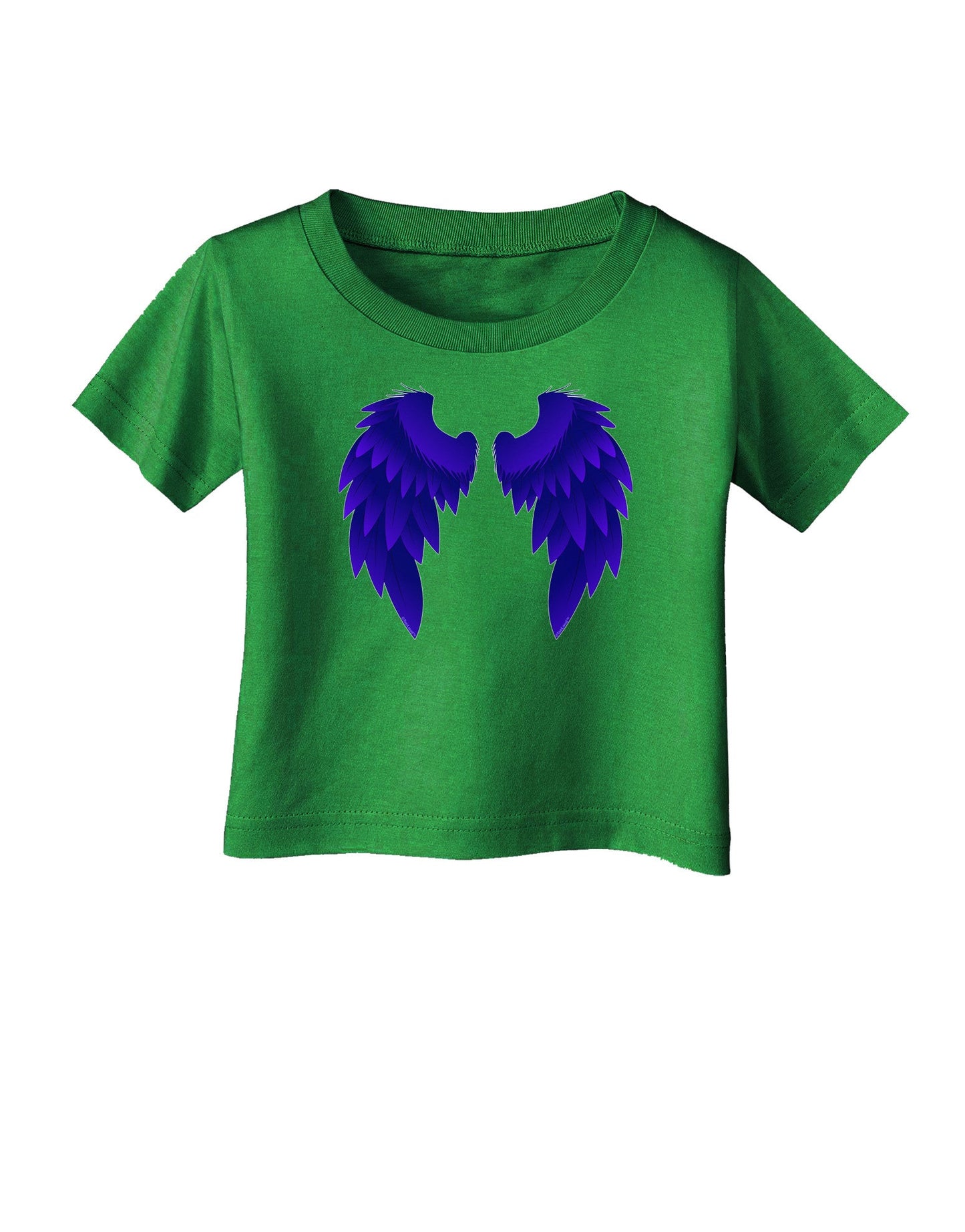 Epic Dark Angel Wings Design Infant T-Shirt Dark-Infant T-Shirt-TooLoud-Clover-Green-06-Months-Davson Sales