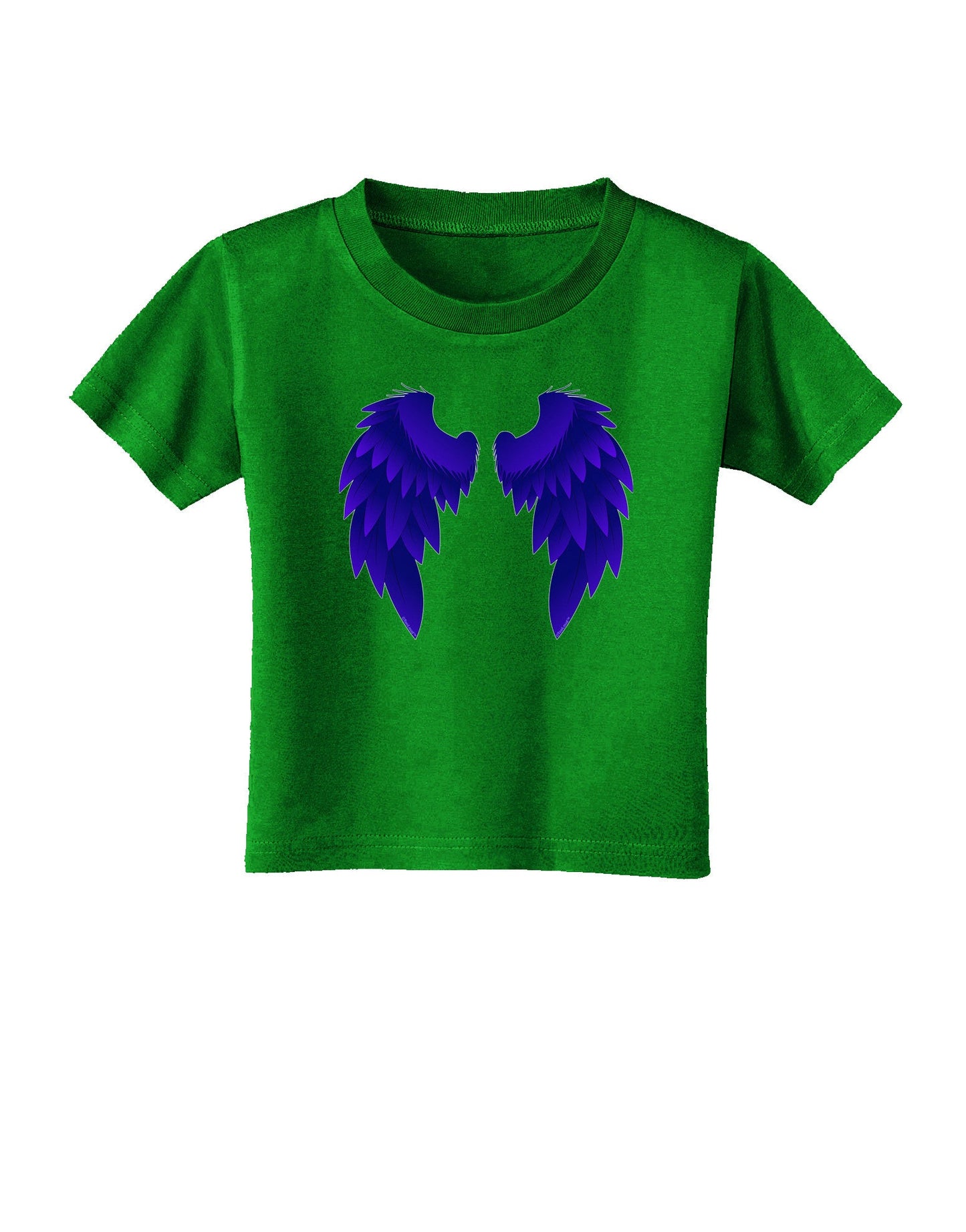 Epic Dark Angel Wings Design Toddler T-Shirt Dark-Toddler T-Shirt-TooLoud-Clover-Green-2T-Davson Sales
