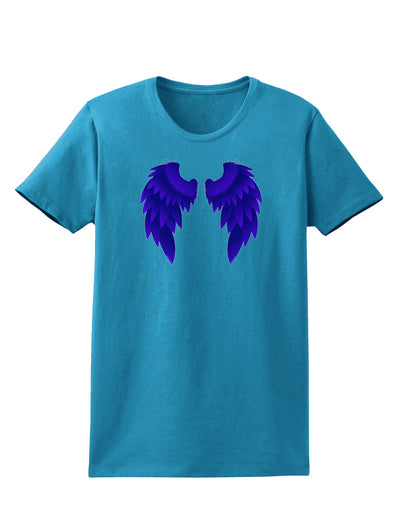 Epic Dark Angel Wings Design Womens Dark T-Shirt-Womens T-Shirt-TooLoud-Turquoise-X-Small-Davson Sales