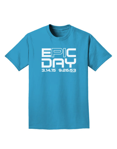 Epic Pi Day Text Design Adult Dark T-Shirt by TooLoud-Mens T-Shirt-TooLoud-Turquoise-Small-Davson Sales