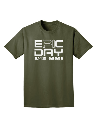Epic Pi Day Text Design Adult Dark T-Shirt by TooLoud-Mens T-Shirt-TooLoud-Military-Green-Small-Davson Sales