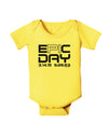 Epic Pi Day Text Design Baby Romper Bodysuit by TooLoud-Baby Romper-TooLoud-Yellow-06-Months-Davson Sales