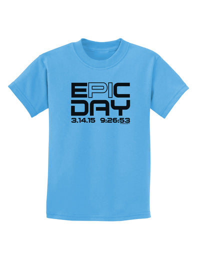 Epic Pi Day Text Design Childrens T-Shirt by TooLoud-Childrens T-Shirt-TooLoud-Aquatic-Blue-X-Small-Davson Sales