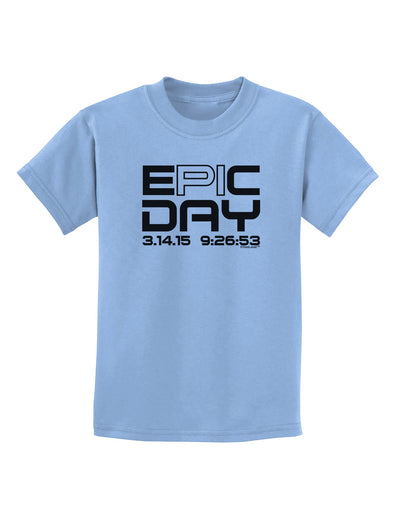 Epic Pi Day Text Design Childrens T-Shirt by TooLoud-Childrens T-Shirt-TooLoud-Light-Blue-X-Small-Davson Sales