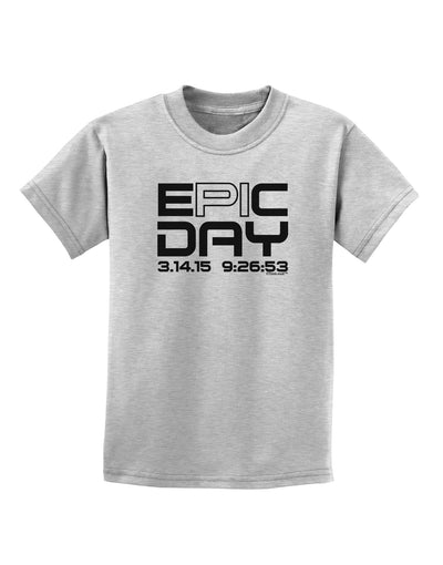 Epic Pi Day Text Design Childrens T-Shirt by TooLoud-Childrens T-Shirt-TooLoud-AshGray-X-Small-Davson Sales