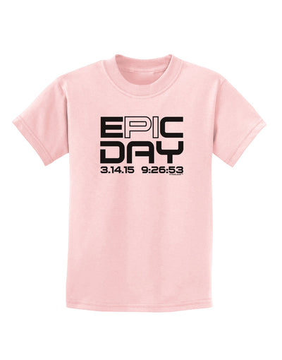 Epic Pi Day Text Design Childrens T-Shirt by TooLoud-Childrens T-Shirt-TooLoud-PalePink-X-Small-Davson Sales