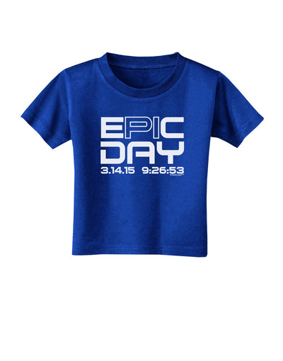 Epic Pi Day Text Design Toddler T-Shirt Dark by TooLoud-Toddler T-Shirt-TooLoud-Royal-Blue-2T-Davson Sales