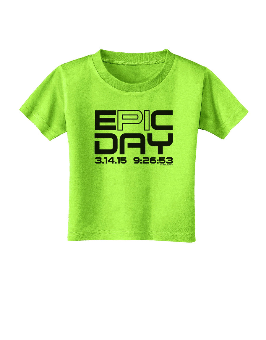 Epic Pi Day Text Design Toddler T-Shirt by TooLoud-Toddler T-Shirt-TooLoud-White-2T-Davson Sales