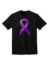 Epilepsy Awareness Ribbon - Purple Adult Dark T-Shirt-Mens T-Shirt-TooLoud-Black-Small-Davson Sales