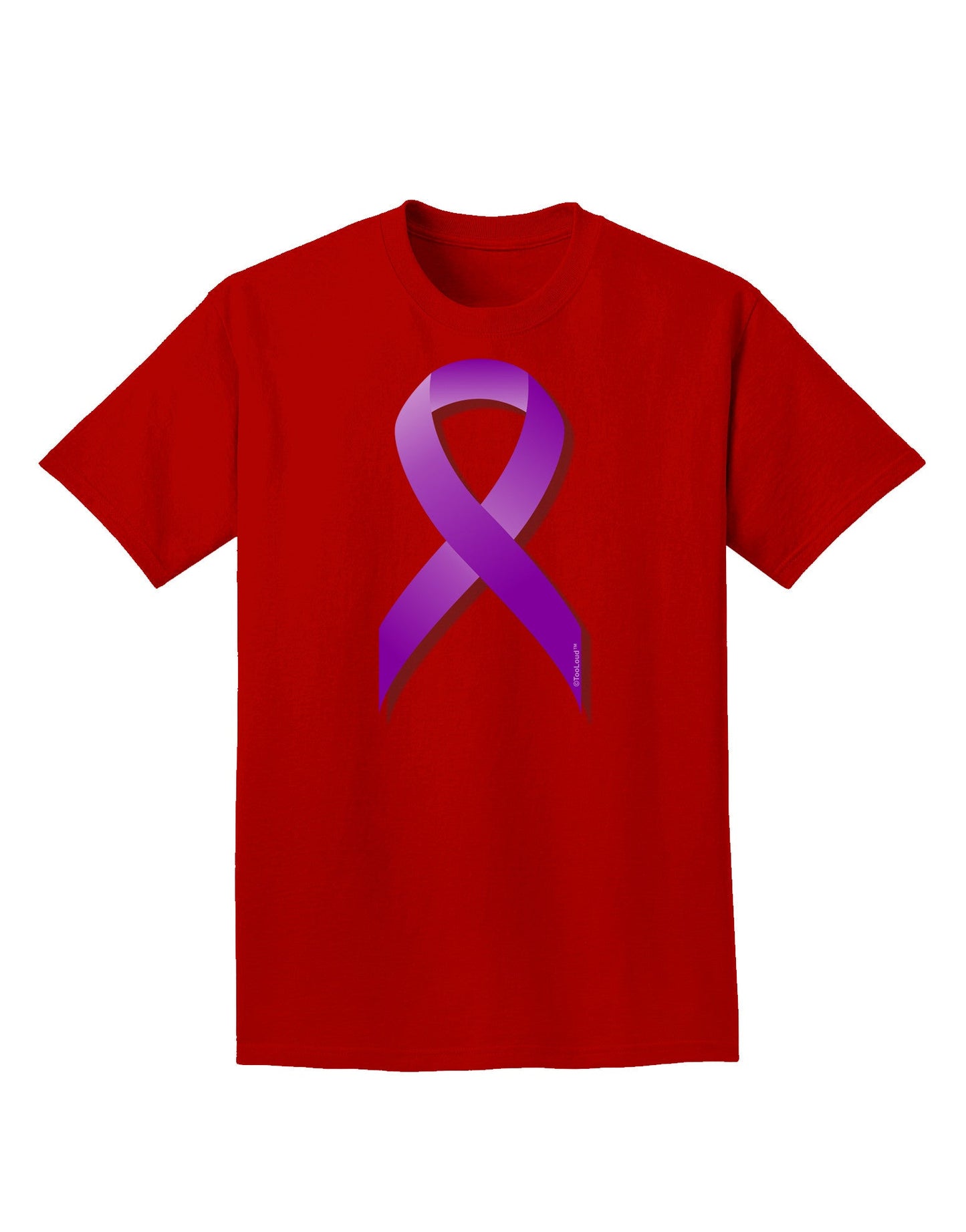 Epilepsy Awareness Ribbon - Purple Adult Dark T-Shirt-Mens T-Shirt-TooLoud-Red-Small-Davson Sales