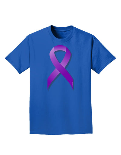 Epilepsy Awareness Ribbon - Purple Adult Dark T-Shirt-Mens T-Shirt-TooLoud-Royal-Blue-Small-Davson Sales