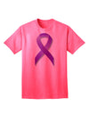 Epilepsy Awareness Ribbon - Purple Adult T-Shirt-Mens T-Shirt-TooLoud-Neon-Pink-Small-Davson Sales