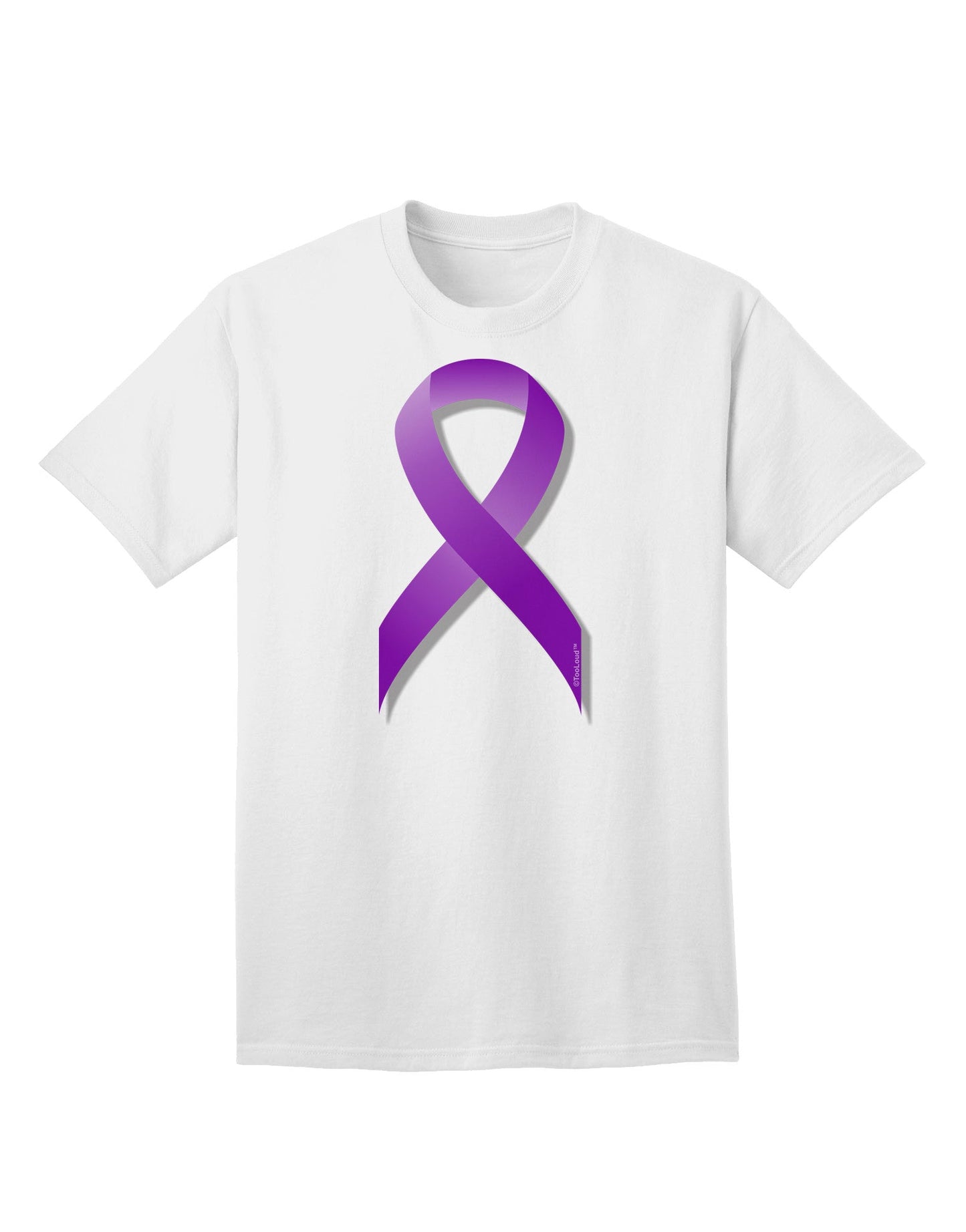 Epilepsy Awareness Ribbon - Purple Adult T-Shirt-Mens T-Shirt-TooLoud-White-Small-Davson Sales