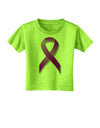 Epilepsy Awareness Ribbon - Purple Toddler T-Shirt-Toddler T-Shirt-TooLoud-Lime-Green-2T-Davson Sales