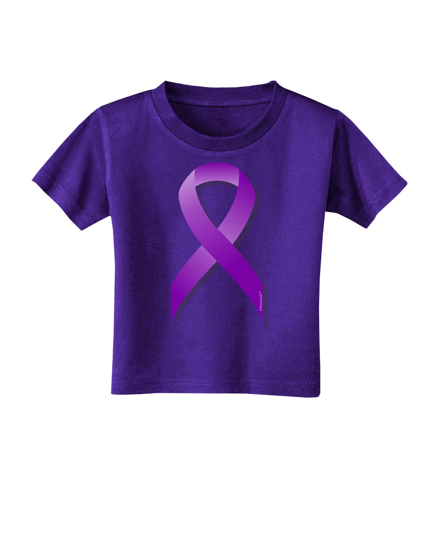 Epilepsy Awareness Ribbon - Purple Toddler T-Shirt Dark-Toddler T-Shirt-TooLoud-Purple-2T-Davson Sales