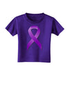 Epilepsy Awareness Ribbon - Purple Toddler T-Shirt Dark-Toddler T-Shirt-TooLoud-Purple-2T-Davson Sales