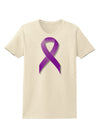 Epilepsy Awareness Ribbon - Purple Womens T-Shirt-Womens T-Shirt-TooLoud-Natural-X-Small-Davson Sales