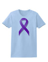 Epilepsy Awareness Ribbon - Purple Womens T-Shirt-Womens T-Shirt-TooLoud-Light-Blue-X-Small-Davson Sales