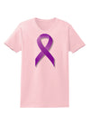 Epilepsy Awareness Ribbon - Purple Womens T-Shirt-Womens T-Shirt-TooLoud-PalePink-X-Small-Davson Sales