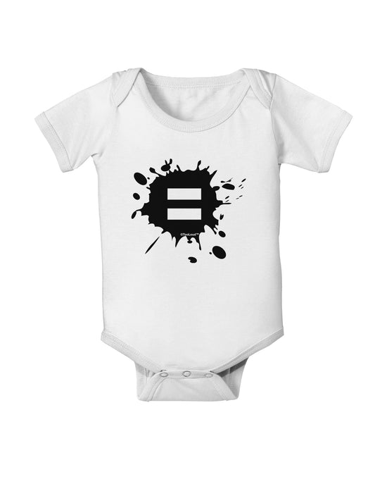 Equal Paint Splatter Baby Romper Bodysuit by TooLoud-Baby Romper-TooLoud-White-06-Months-Davson Sales