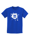 Equal Paint Splatter Childrens Dark T-Shirt by TooLoud-Childrens T-Shirt-TooLoud-Royal-Blue-X-Small-Davson Sales