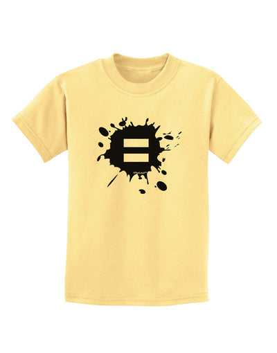 Equal Paint Splatter Childrens T-Shirt by TooLoud-Childrens T-Shirt-TooLoud-Daffodil-Yellow-X-Small-Davson Sales