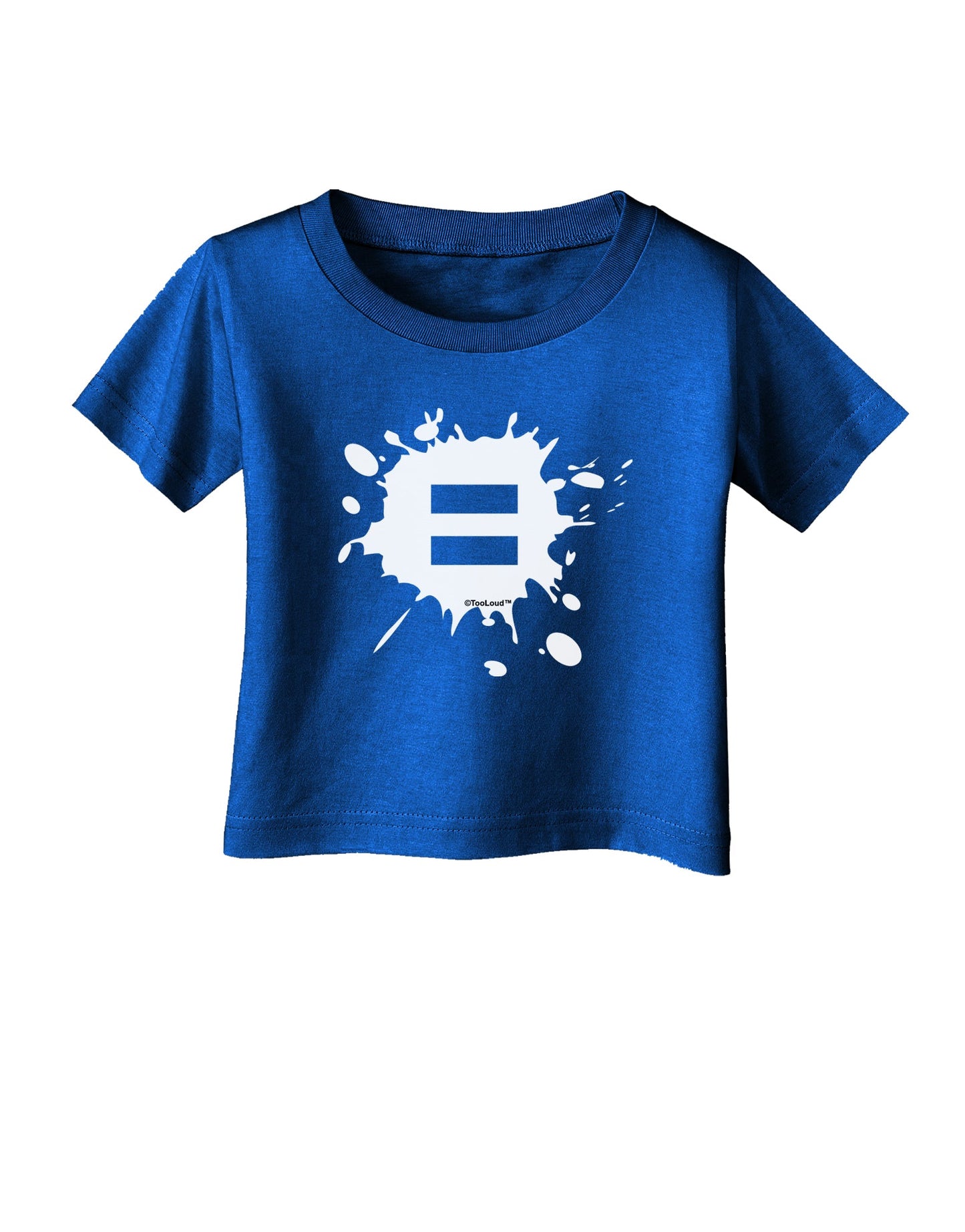 Equal Paint Splatter Infant T-Shirt Dark by TooLoud-Infant T-Shirt-TooLoud-Royal-Blue-06-Months-Davson Sales