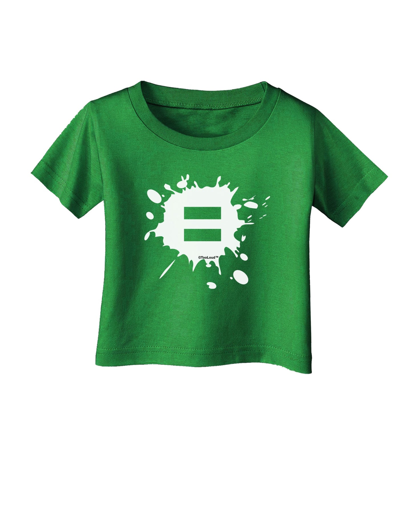 Equal Paint Splatter Infant T-Shirt Dark by TooLoud-Infant T-Shirt-TooLoud-Clover-Green-06-Months-Davson Sales
