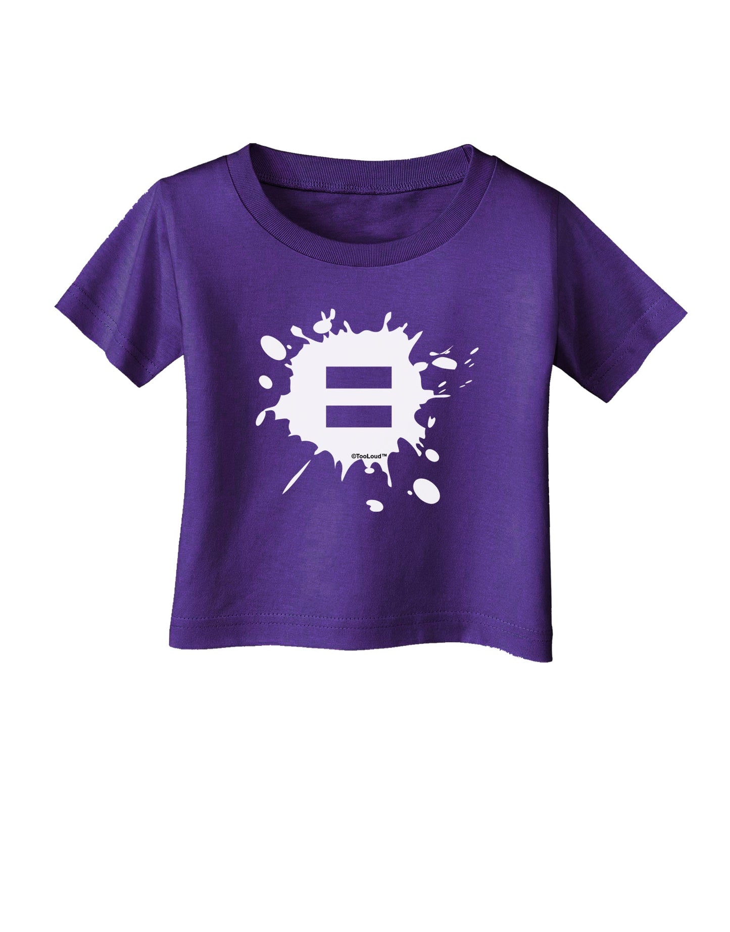 Equal Paint Splatter Infant T-Shirt Dark by TooLoud-Infant T-Shirt-TooLoud-Purple-06-Months-Davson Sales