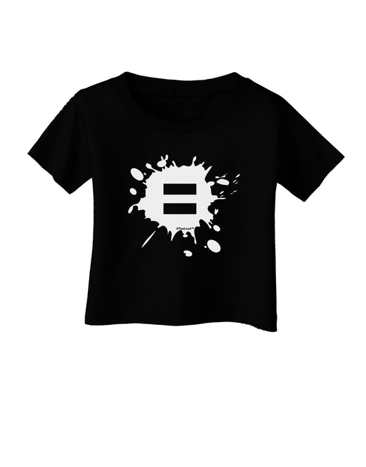 Equal Paint Splatter Infant T-Shirt Dark by TooLoud-Infant T-Shirt-TooLoud-Black-06-Months-Davson Sales