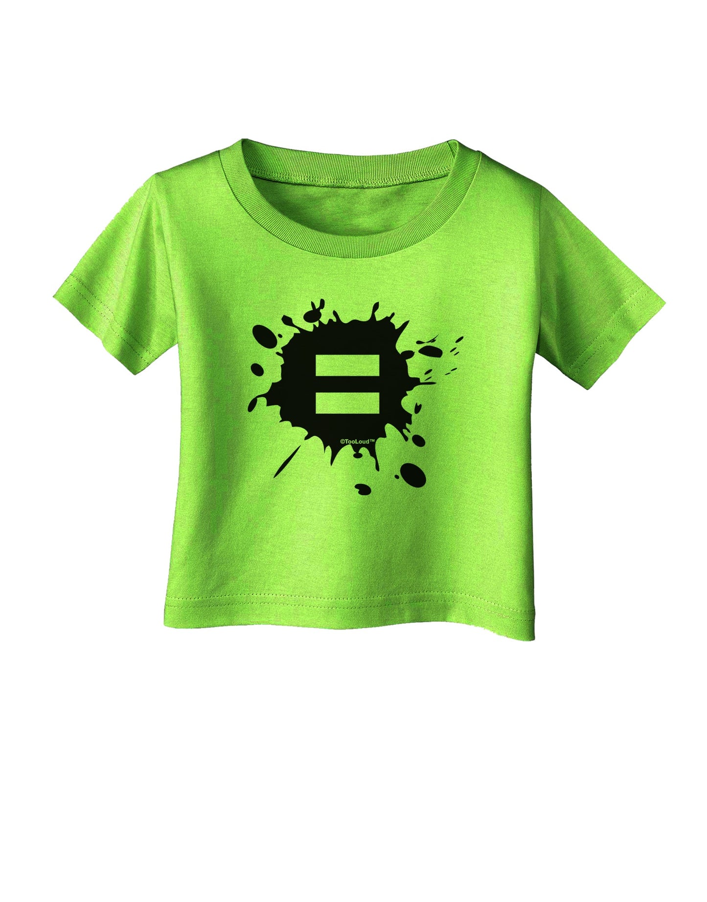 Equal Paint Splatter Infant T-Shirt by TooLoud-Infant T-Shirt-TooLoud-Lime-Green-06-Months-Davson Sales